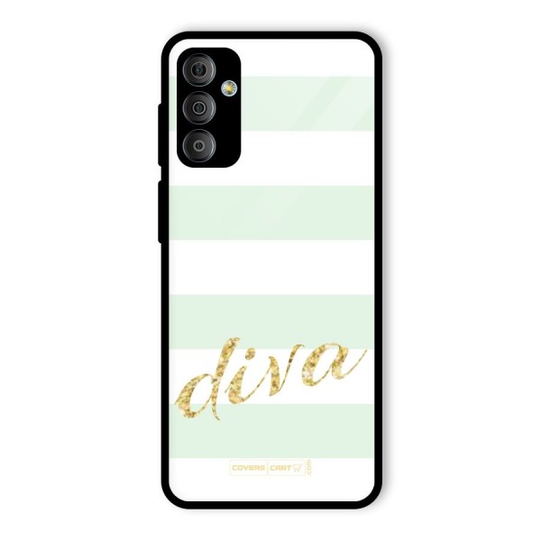 Diva Glass Back Case for Galaxy F23