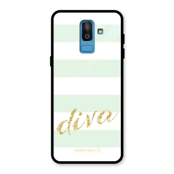 Diva Glass Back Case for Galaxy J8