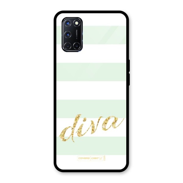 Diva Glass Back Case for Oppo A52