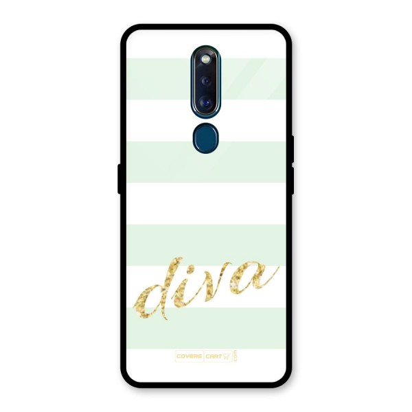 Diva Glass Back Case for Oppo F11 Pro