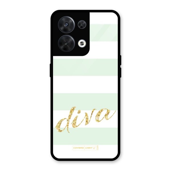 Diva Glass Back Case for Oppo Reno8 5G