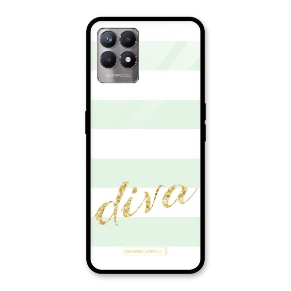 Diva Glass Back Case for Realme 8i