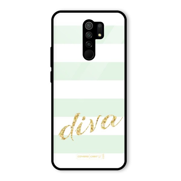 Diva Glass Back Case for Redmi 9 Prime