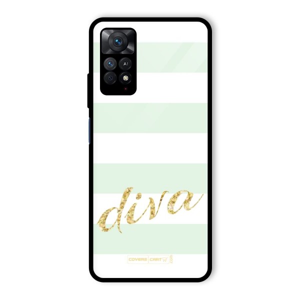 Diva Glass Back Case for Redmi Note 11 Pro