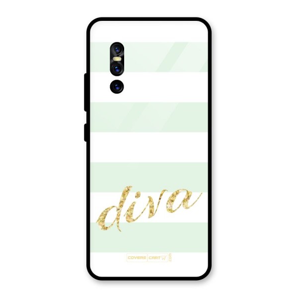 Diva Glass Back Case for Vivo V15 Pro