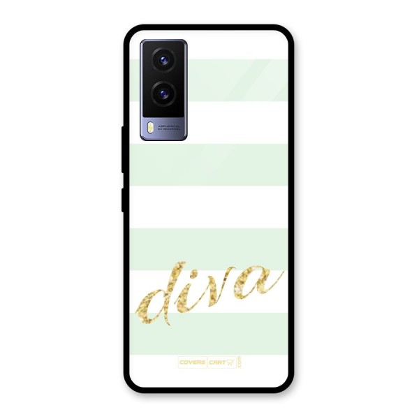 Diva Glass Back Case for Vivo V21e 5G