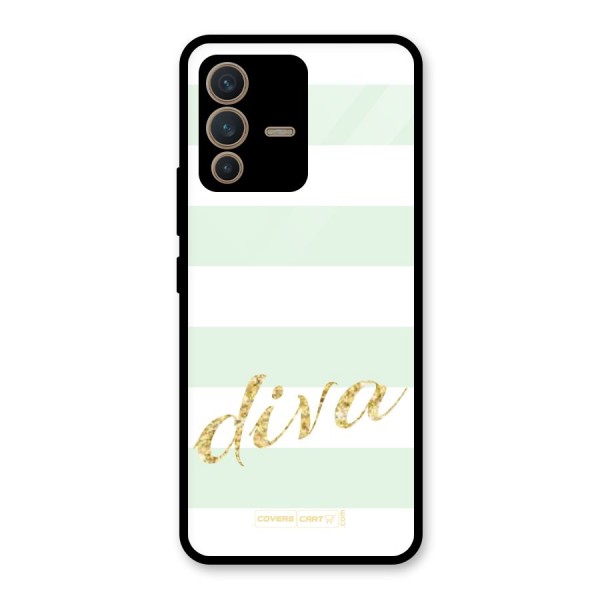 Diva Glass Back Case for Vivo V23 5G