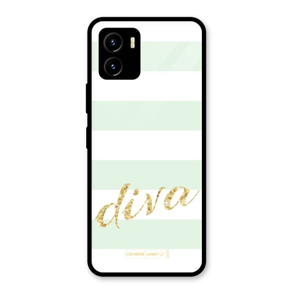 Diva Glass Back Case for Vivo Y15s