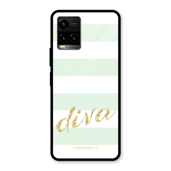 Diva Glass Back Case for Vivo Y21 2021