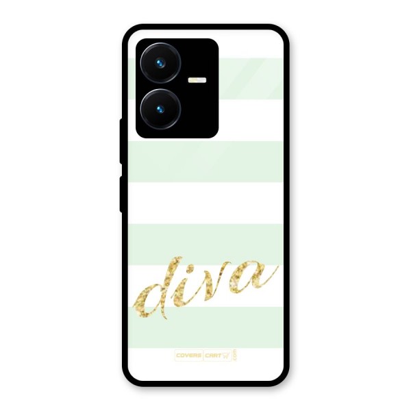 Diva Glass Back Case for Vivo Y22