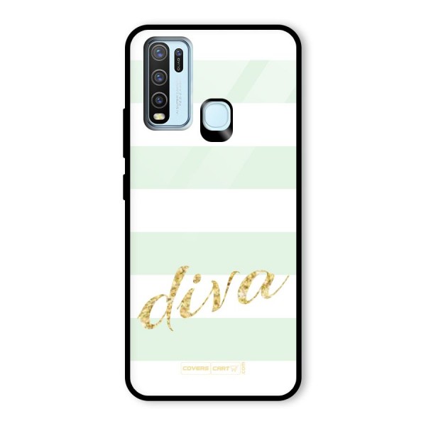 Diva Glass Back Case for Vivo Y30