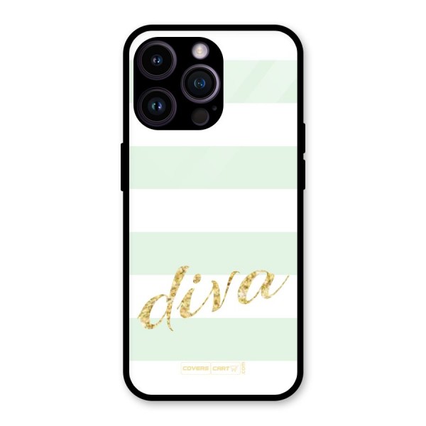 Diva Glass Back Case for iPhone 14 Pro Max