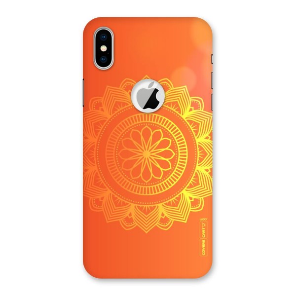 Diwali Rangoli Back Case for iPhone XS Logo Cut