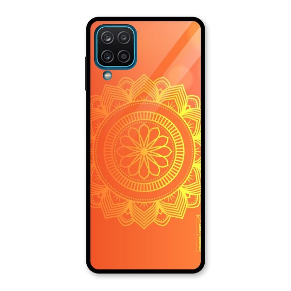 Diwali Rangoli Glass Back Case for Galaxy A12