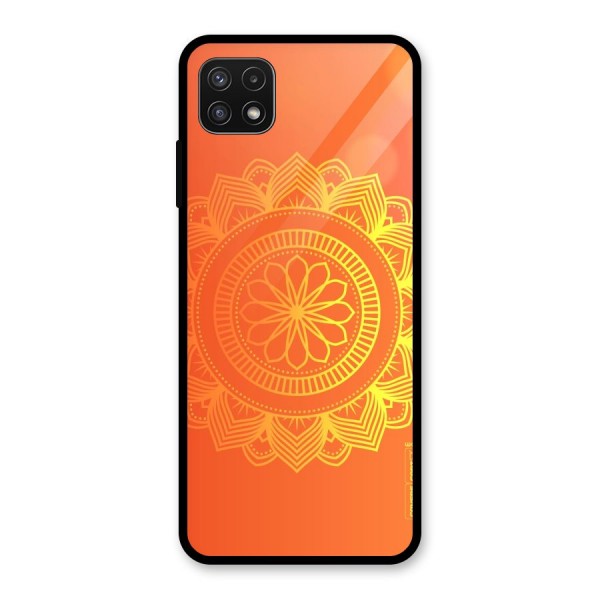 Diwali Rangoli Glass Back Case for Galaxy A22 5G