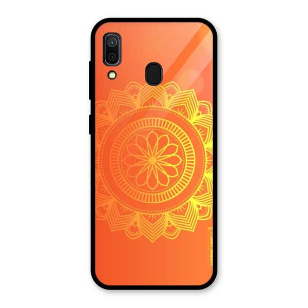 Diwali Rangoli Glass Back Case for Galaxy A30