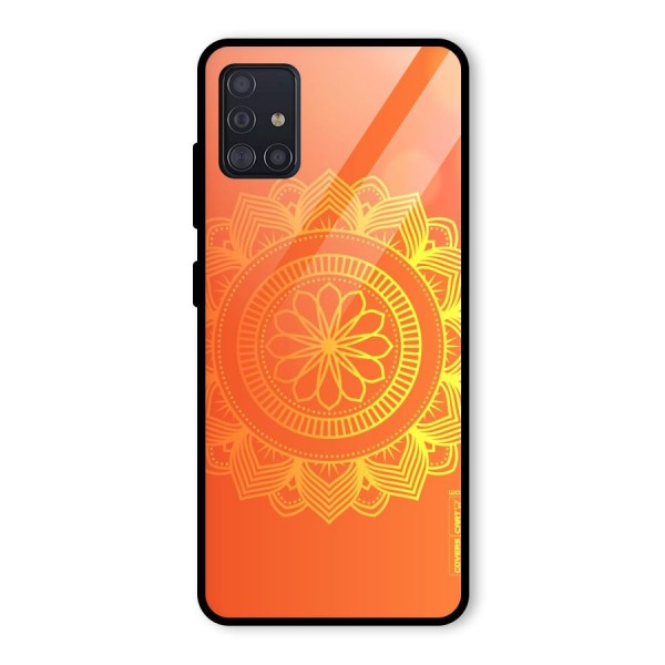 Diwali Rangoli Glass Back Case for Galaxy A51