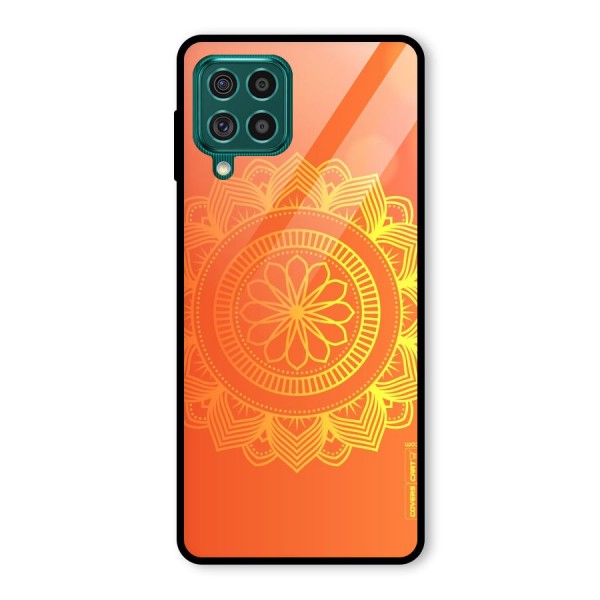 Diwali Rangoli Glass Back Case for Galaxy F62