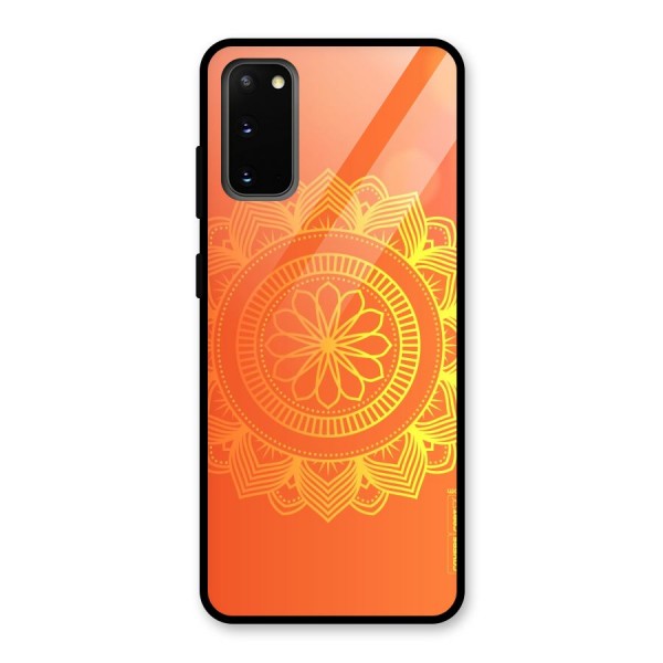 Diwali Rangoli Glass Back Case for Galaxy S20