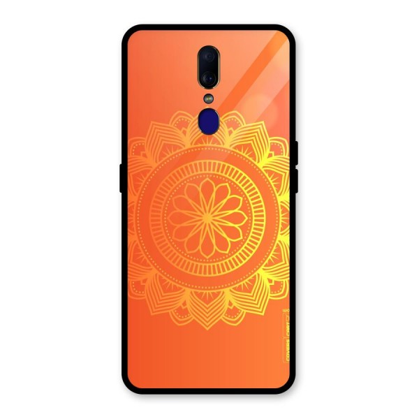 Diwali Rangoli Glass Back Case for Oppo F11