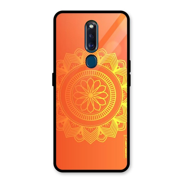 Diwali Rangoli Glass Back Case for Oppo F11 Pro