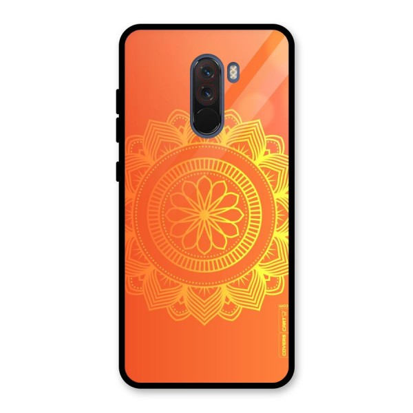 Diwali Rangoli Glass Back Case for Poco F1