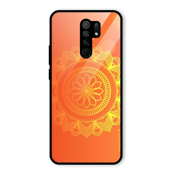 Diwali Rangoli Glass Back Case for Redmi 9 Prime