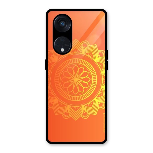 Diwali Rangoli Glass Back Case for Reno8 T 5G