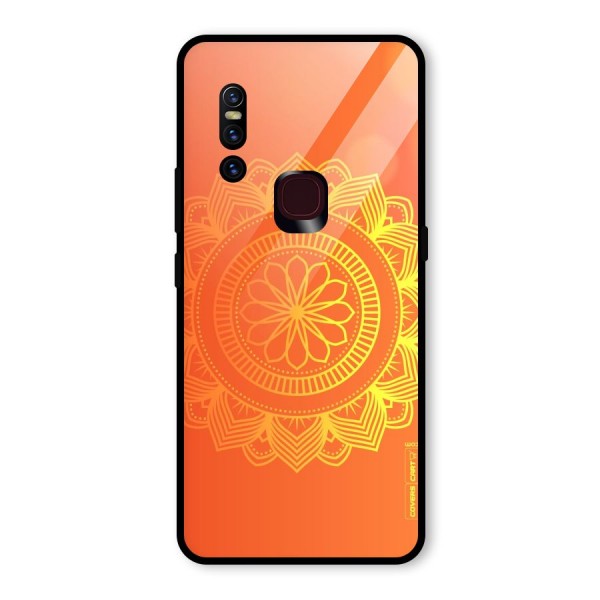 Diwali Rangoli Glass Back Case for Vivo V15