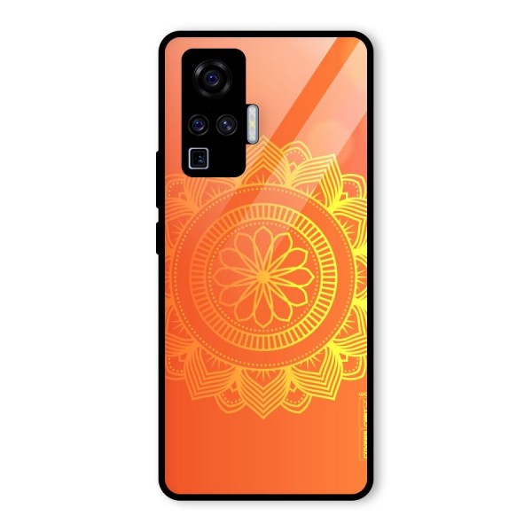 Diwali Rangoli Glass Back Case for Vivo X50 Pro