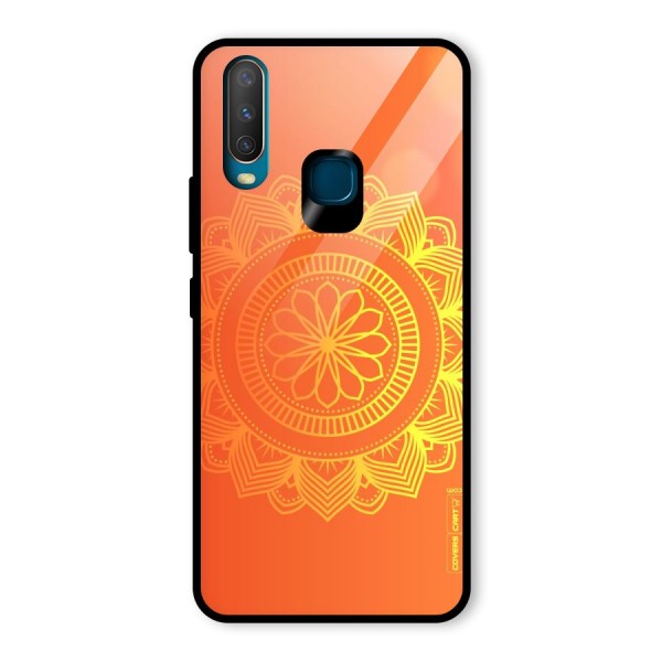 Diwali Rangoli Glass Back Case for Vivo Y12