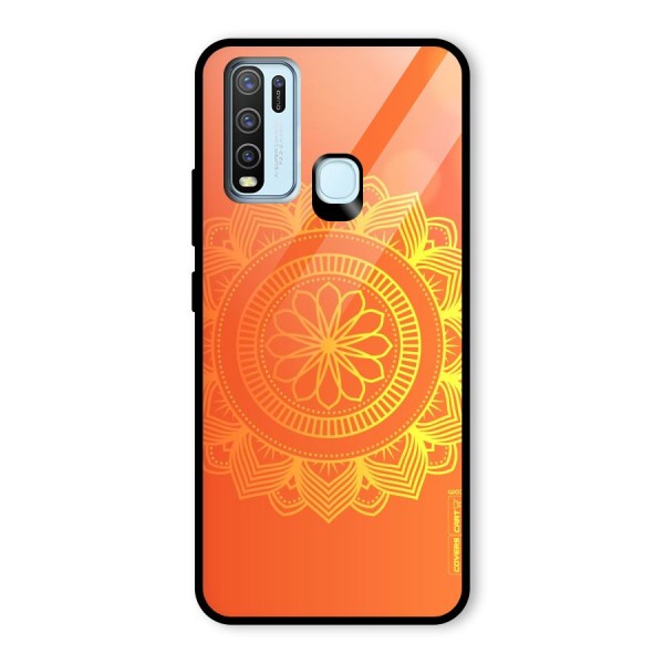 Diwali Rangoli Glass Back Case for Vivo Y30