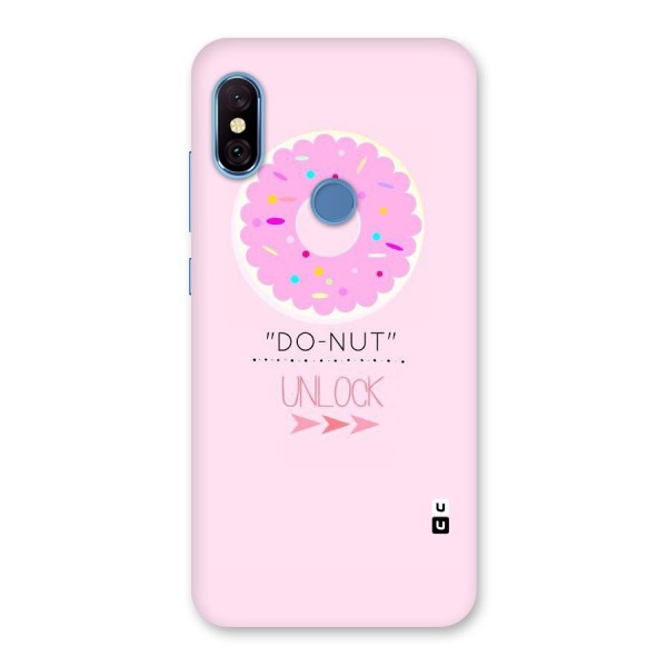 Do-Nut Unlock Back Case for Redmi Note 6 Pro