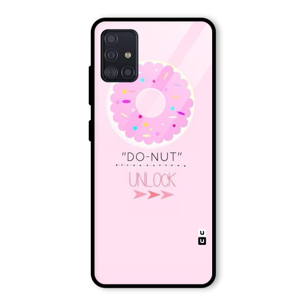 Do-Nut Unlock Glass Back Case for Galaxy A51