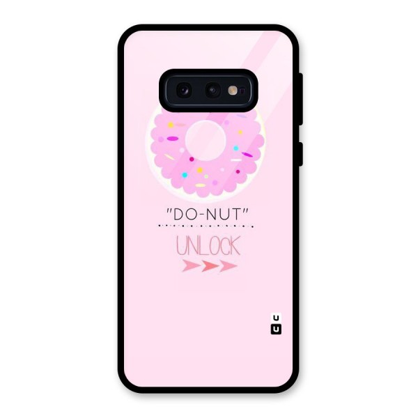 Do-Nut Unlock Glass Back Case for Galaxy S10e