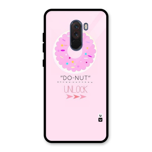 Do-Nut Unlock Glass Back Case for Poco F1