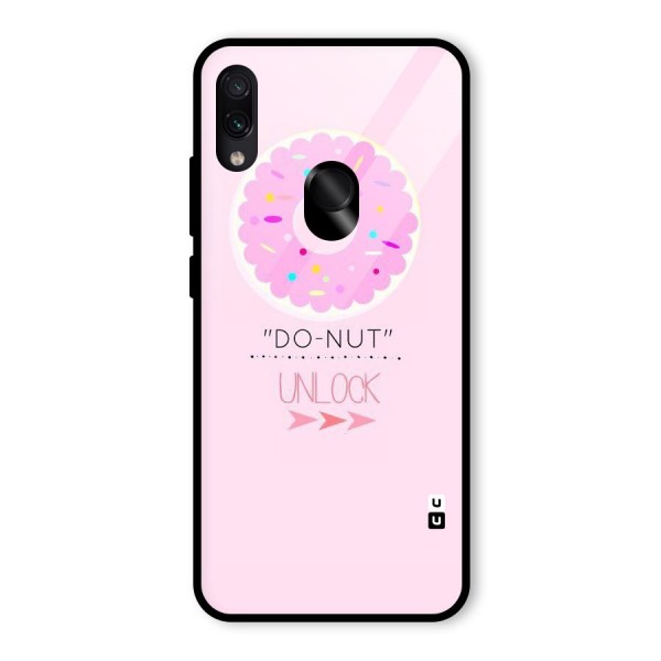 Do-Nut Unlock Glass Back Case for Redmi Note 7