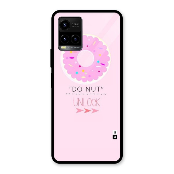 Do-Nut Unlock Glass Back Case for Vivo Y21 2021