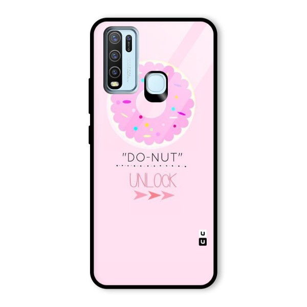 Do-Nut Unlock Glass Back Case for Vivo Y30