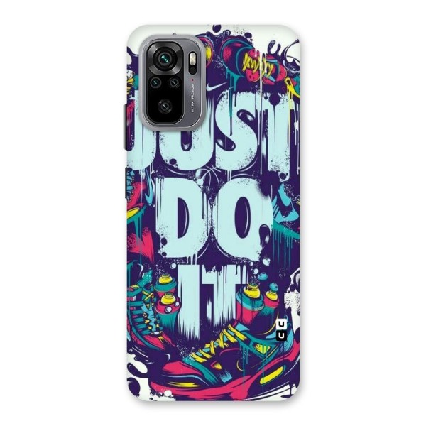 Do It Abstract Back Case for Redmi Note 10