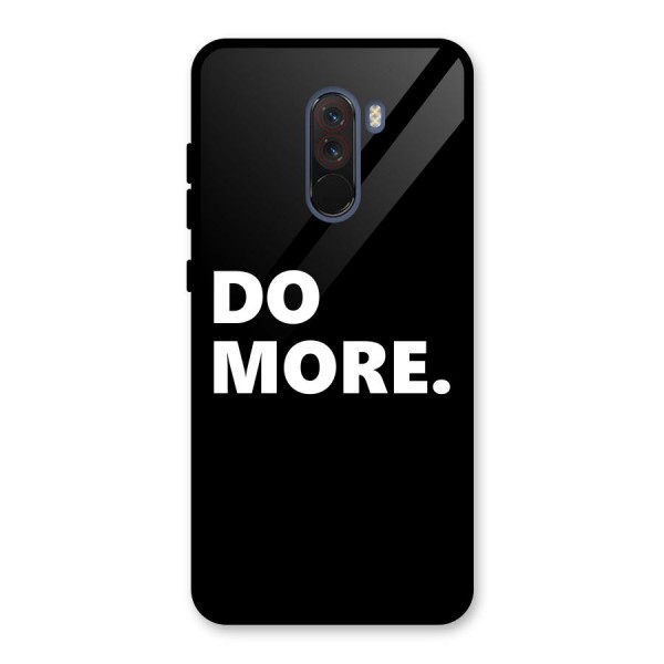 Do More Glass Back Case for Poco F1