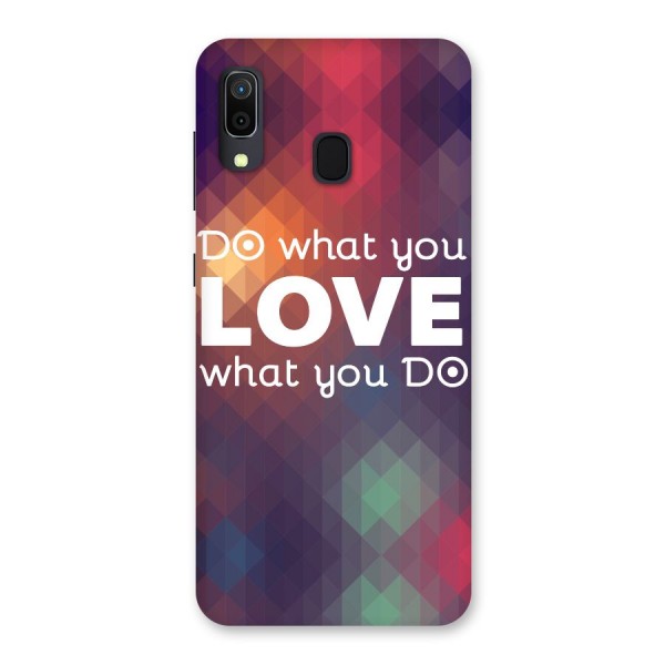 Do What You Love Back Case for Galaxy A20