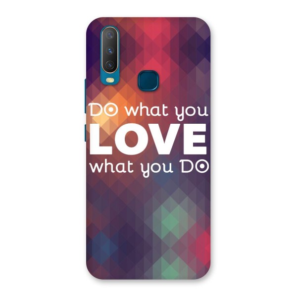 Do What You Love Back Case for Vivo Y12