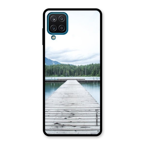 Dock River Glass Back Case for Galaxy A12