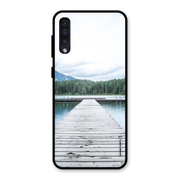 Dock River Glass Back Case for Galaxy A50s