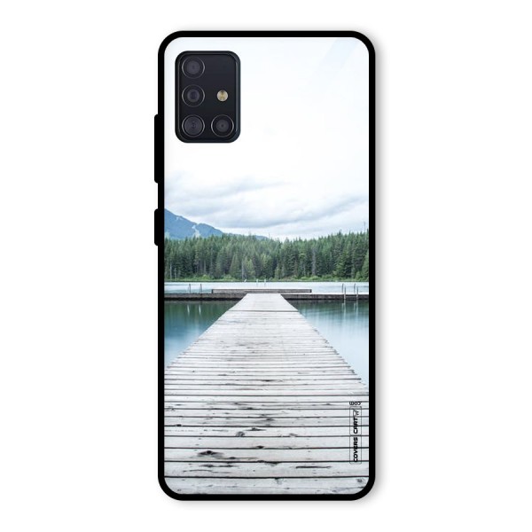 Dock River Glass Back Case for Galaxy A51