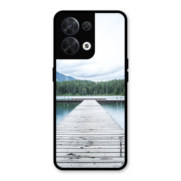 Dock River Glass Back Case for Oppo Reno8 5G