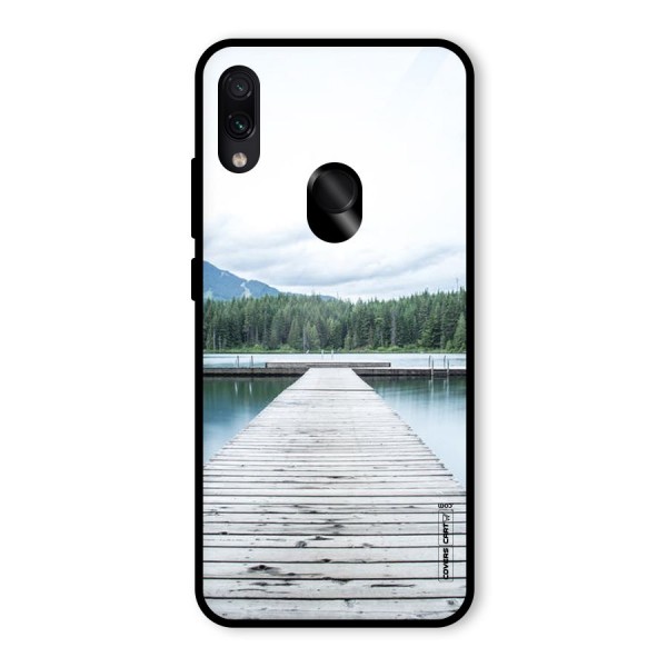 Dock River Glass Back Case for Redmi Note 7