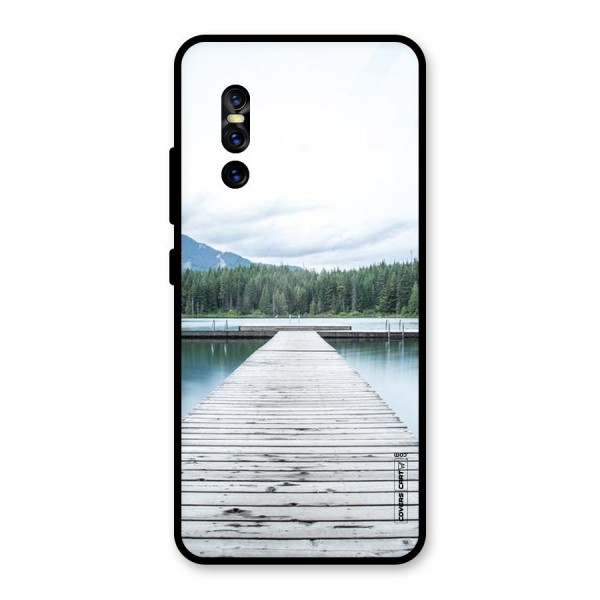 Dock River Glass Back Case for Vivo V15 Pro