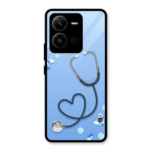 Doctors Stethoscope Glass Back Case for Vivo V25